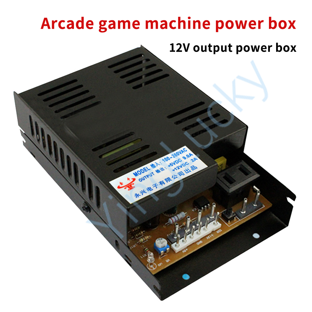 Whack A Mole Arcade - Arcade-voeding 12V 6P interface, voedingskast voor
