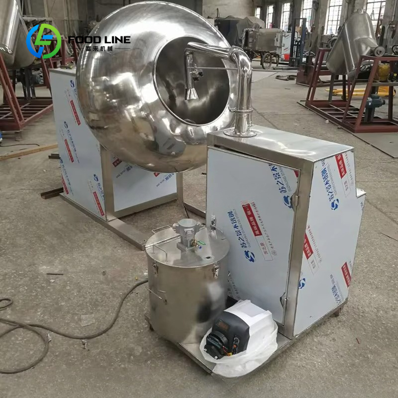 Bubble Gum Machine - Geavanceerde 75kg/batch kauwgom polijstpan, roestvrijstalen suikercoatingmachine