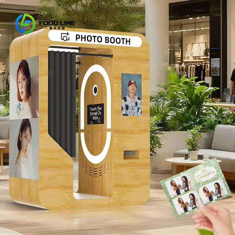 Photo Booth Machine - Geïndividualiseerde draagbare houten bars met vintage