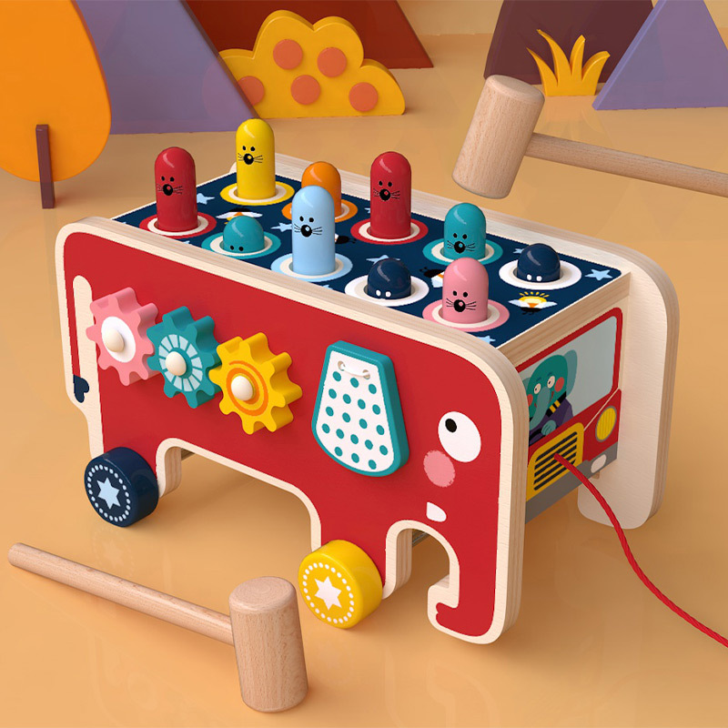 Whack A Mole Arcade - Baby Speelgoed bebe Peuter Kinderen Houten