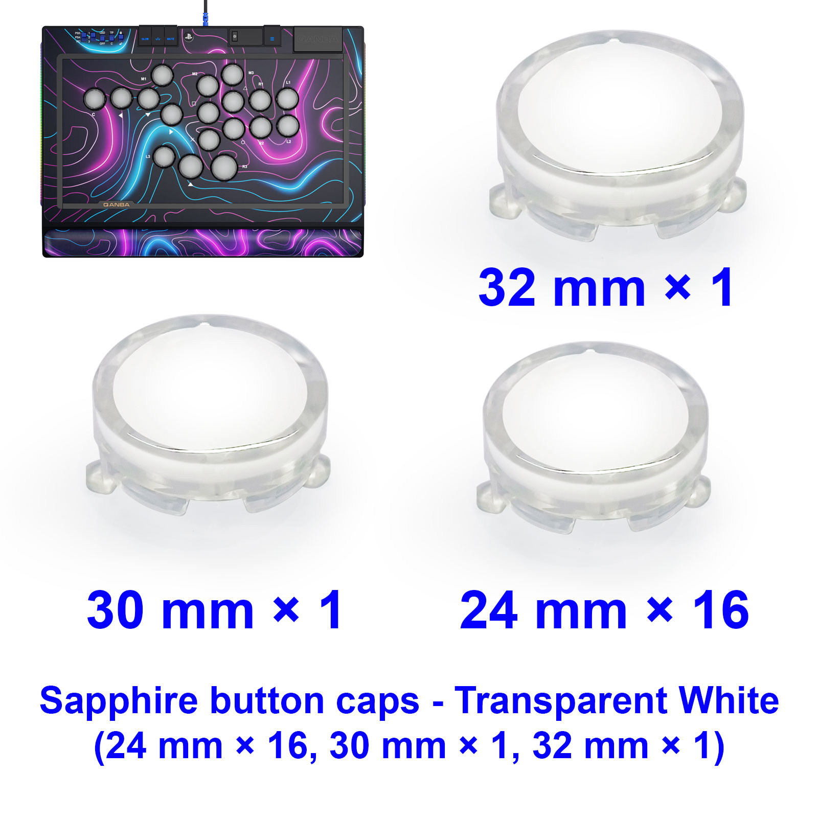 QANBA SAPPHIRE S1 Knopdop Arca - Joystick Arcade Parts recensie en prijs